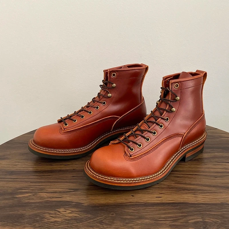 Strideunity Handmade Cow Leather Casual Ankle Boots - Image 3