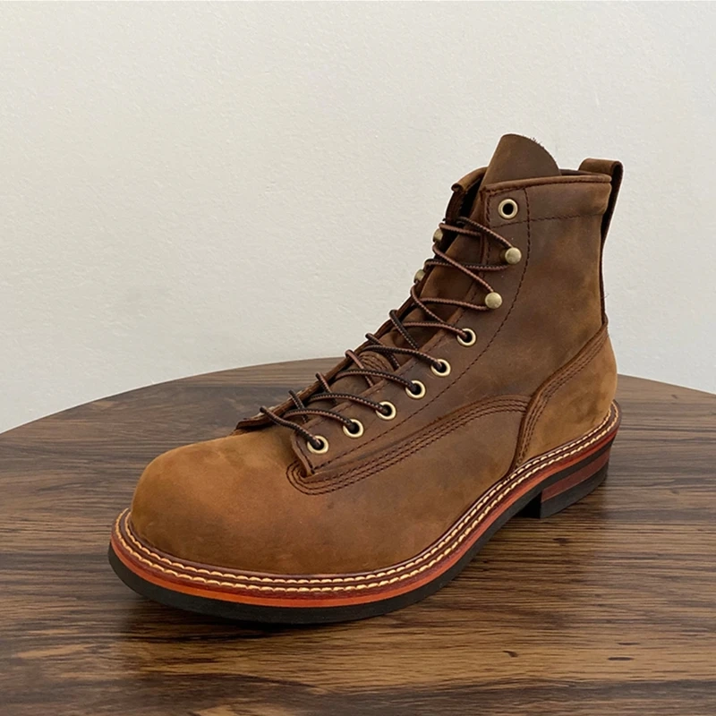 Strideunity Handmade Cow Leather Casual Ankle Boots - Image 10