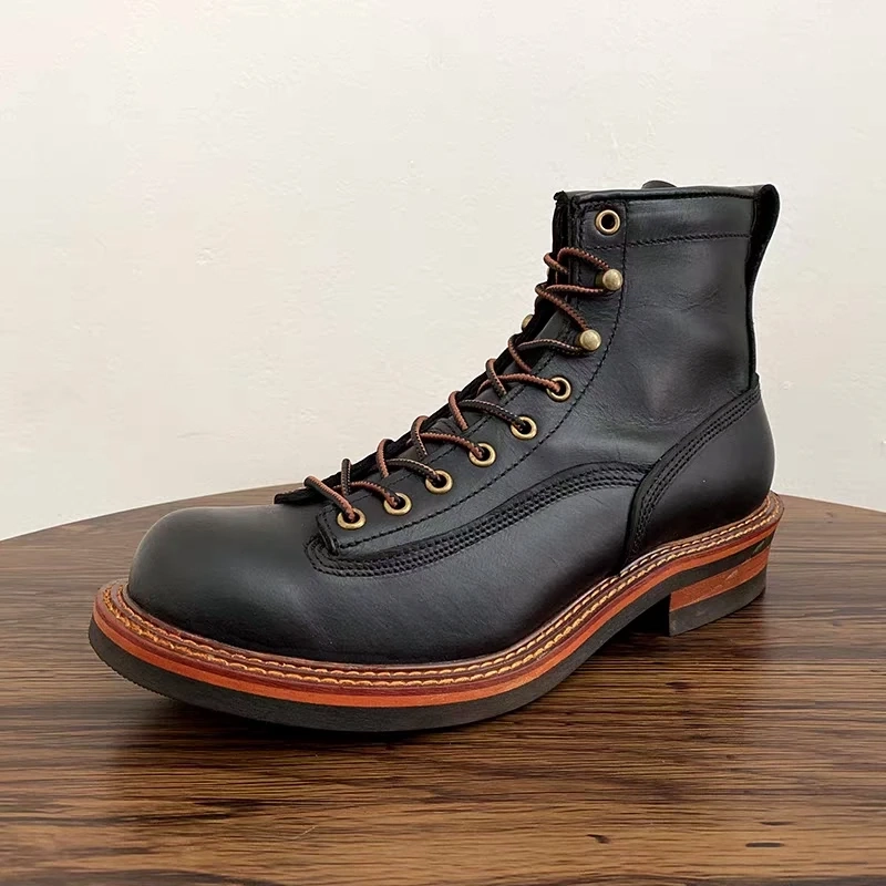 Strideunity Handmade Cow Leather Casual Ankle Boots - Image 8