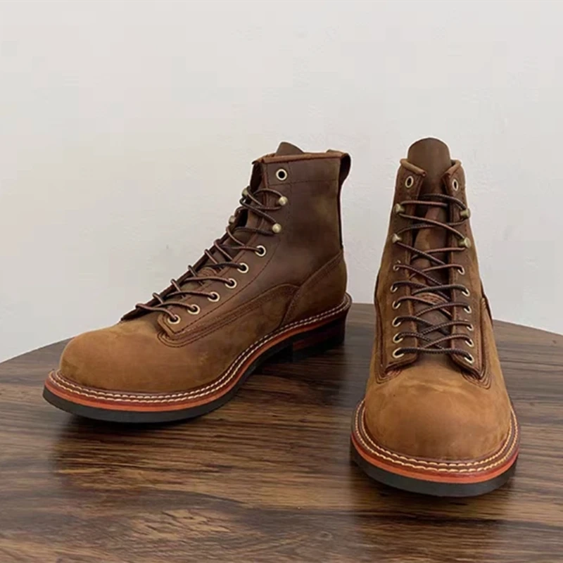 Strideunity Handmade Cow Leather Casual Ankle Boots - Image 5