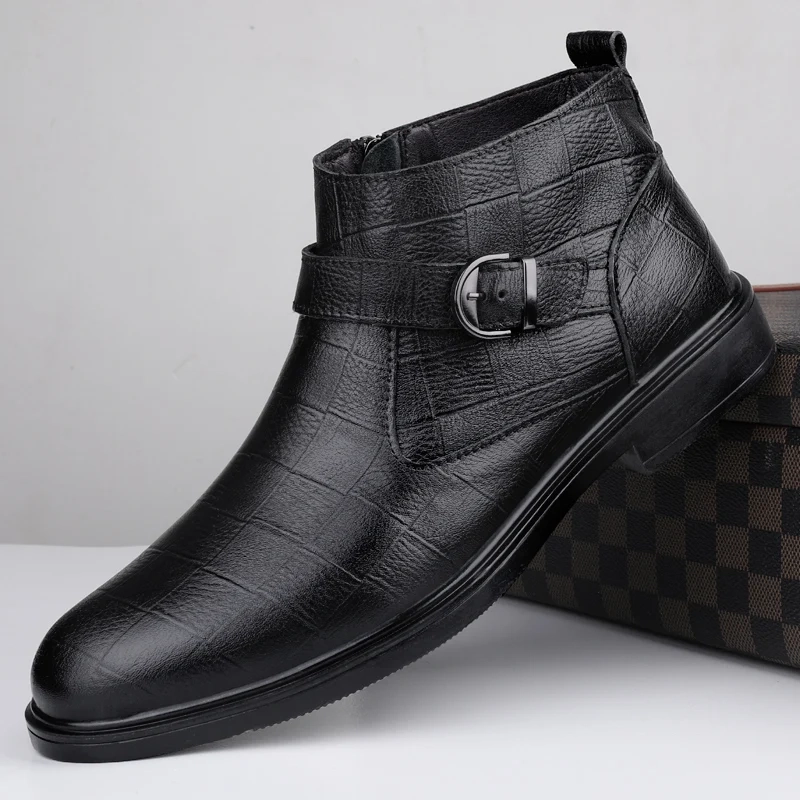 Strideunity Genuine Leather Formal Chelsea Boots - Image 4