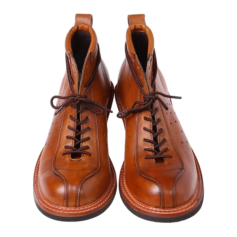 Strideunity Genuine Leather Lace‑Up Casual Desert Ankle Boots - Image 3