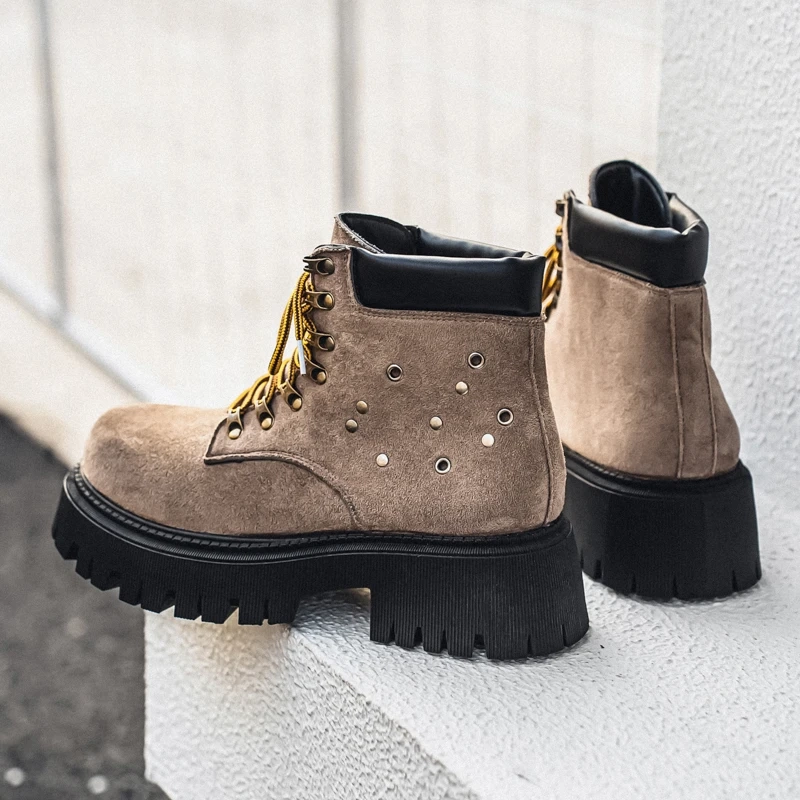 Strideunity Thick‑Sole High‑Top Casual Outdoor Boots - Image 3