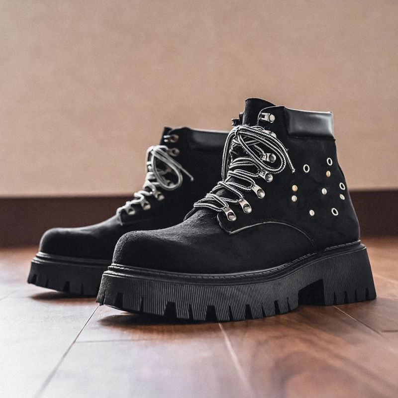 Strideunity Thick‑Sole High‑Top Casual Outdoor Boots - Image 7