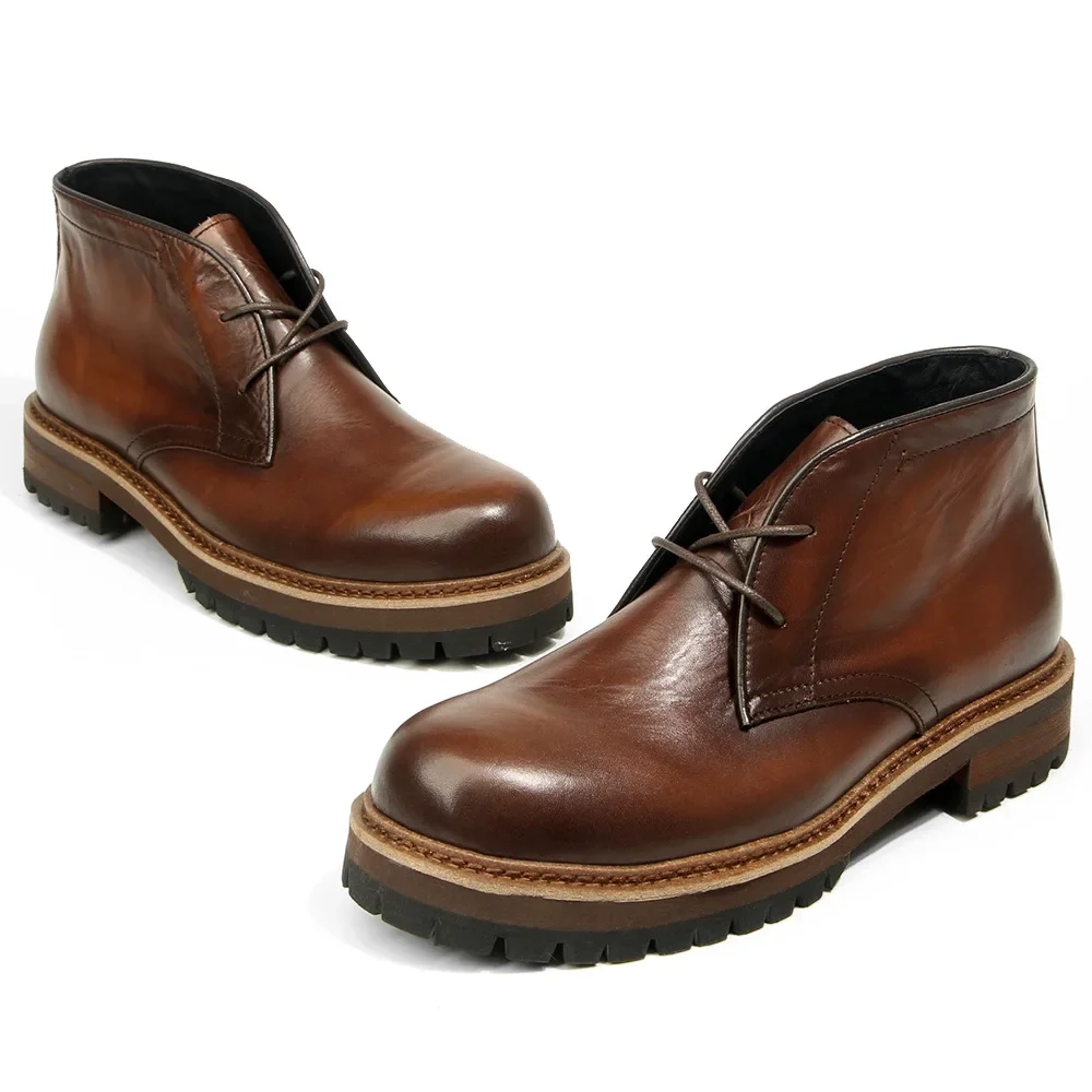Strideunity Genuine Leather Men's Lace‑Up Boots - Image 4