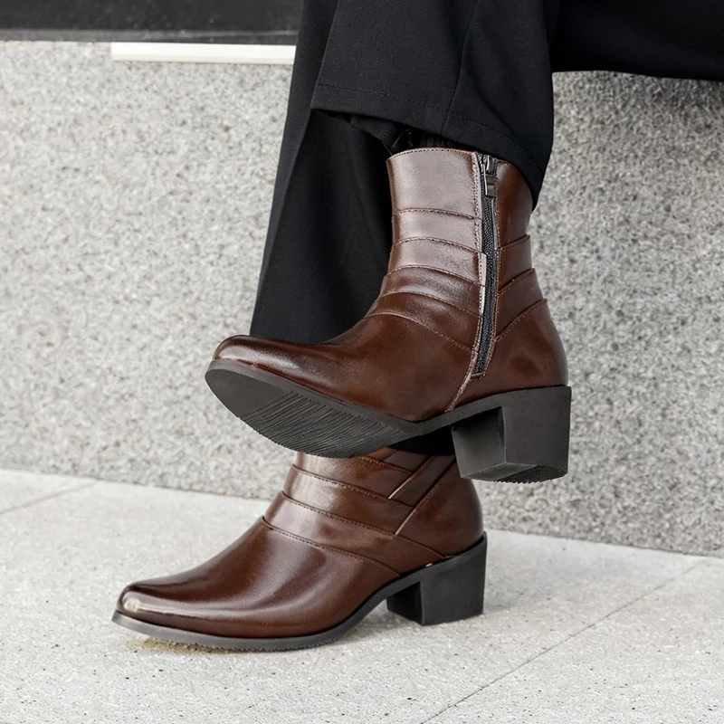 Strideunity Leather Buckle Strap Chelsea Boots - Image 6