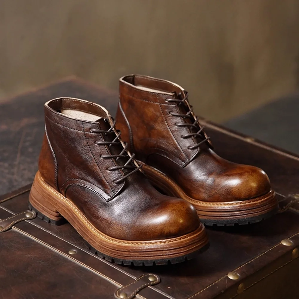 Strideunity Men's Leather Mid‑Calf Boots - Image 5