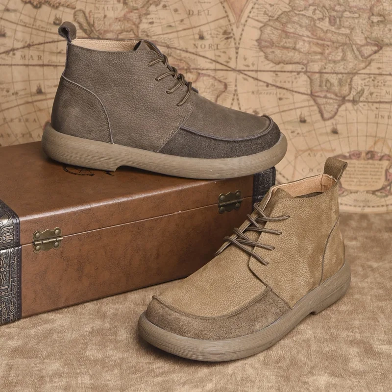 Strideunity Men's Genuine Leather Ankle Boots - Image 6