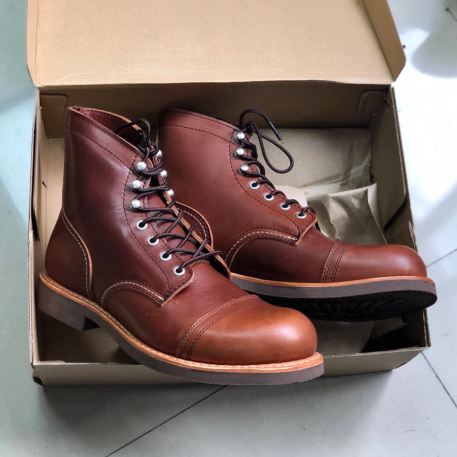 Strideunity Goodyear Welt Stitchdown Leather Work Boots - Image 7