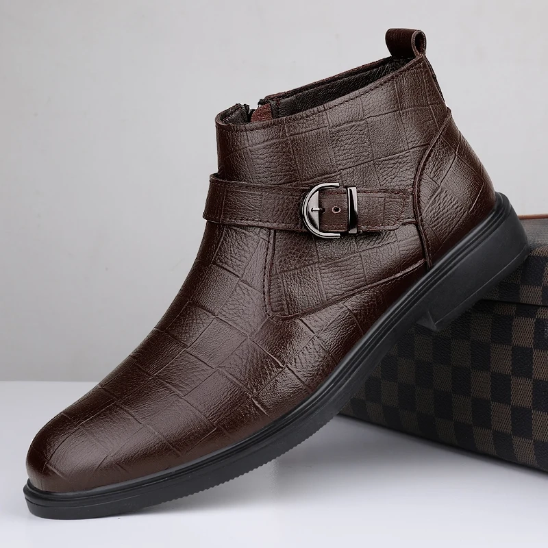Strideunity Genuine Leather Formal Chelsea Boots