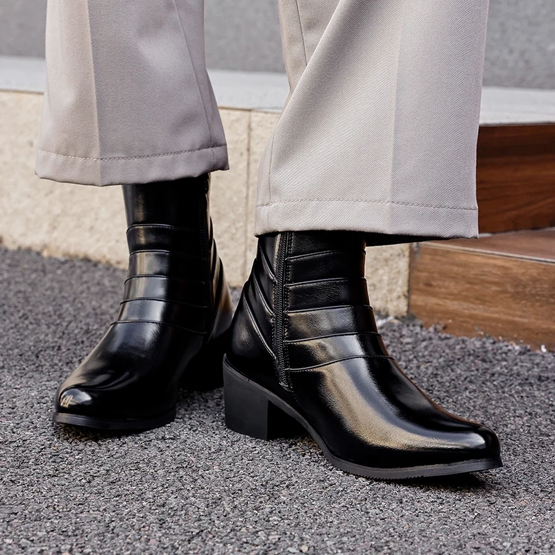 Strideunity Leather Buckle Strap Chelsea Boots - Image 3