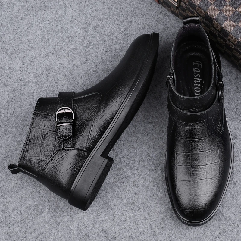 Strideunity Genuine Leather Formal Chelsea Boots - Image 3