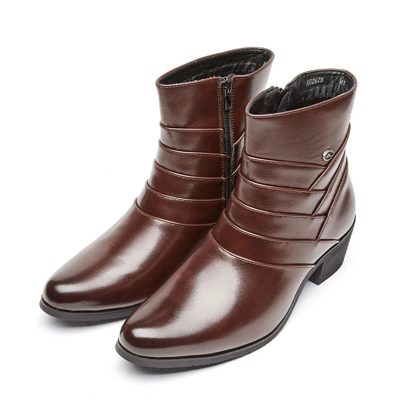 Strideunity Leather Buckle Strap Chelsea Boots - Image 7