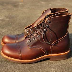 Strideunity Goodyear Welt Leather Motorcycle Work Boots