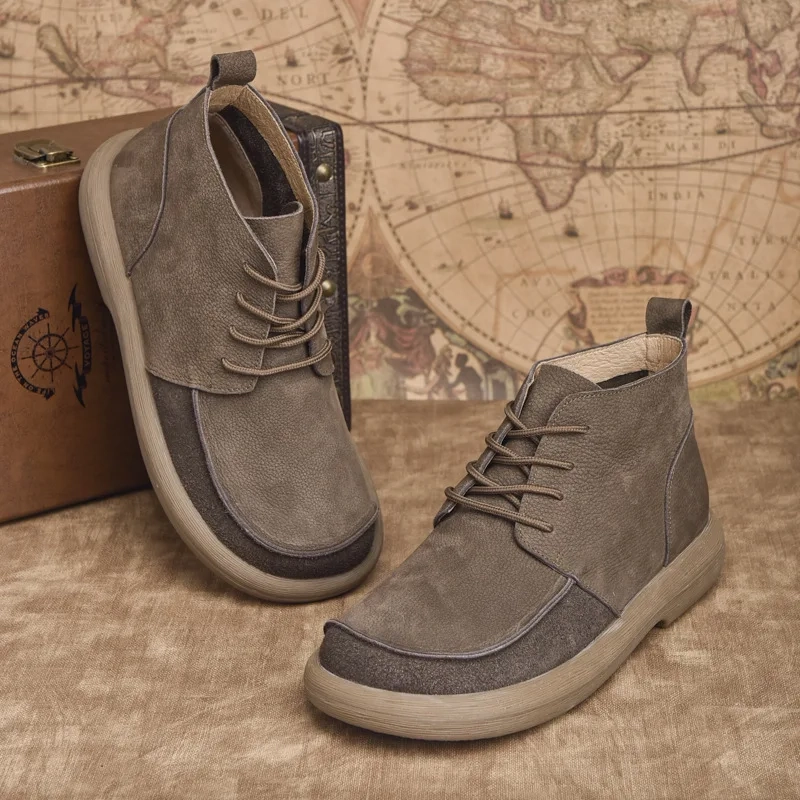 Strideunity Men's Genuine Leather Ankle Boots - Image 4