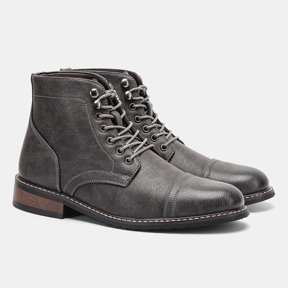 Strideunity Men's Leather Ankle Boots - Image 5