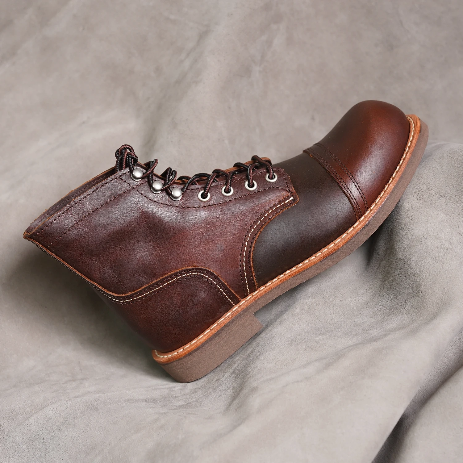 Strideunity Goodyear Welt Stitchdown Leather Work Boots - Image 6
