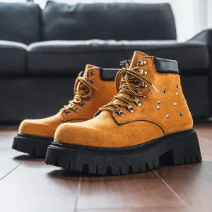 Strideunity Thick‑Sole High‑Top Casual Outdoor Boots
