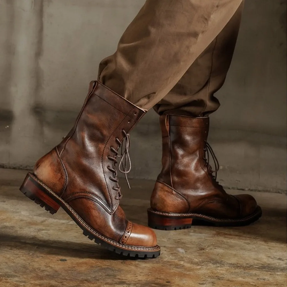 Strideunity Men's Leather Mid‑Calf Boots - Image 5