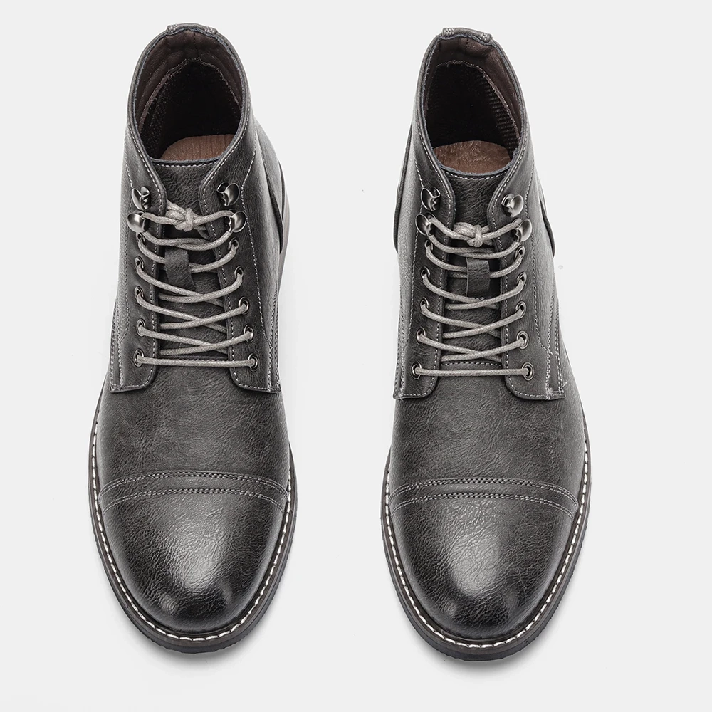 Strideunity Men's Leather Ankle Boots - Image 6