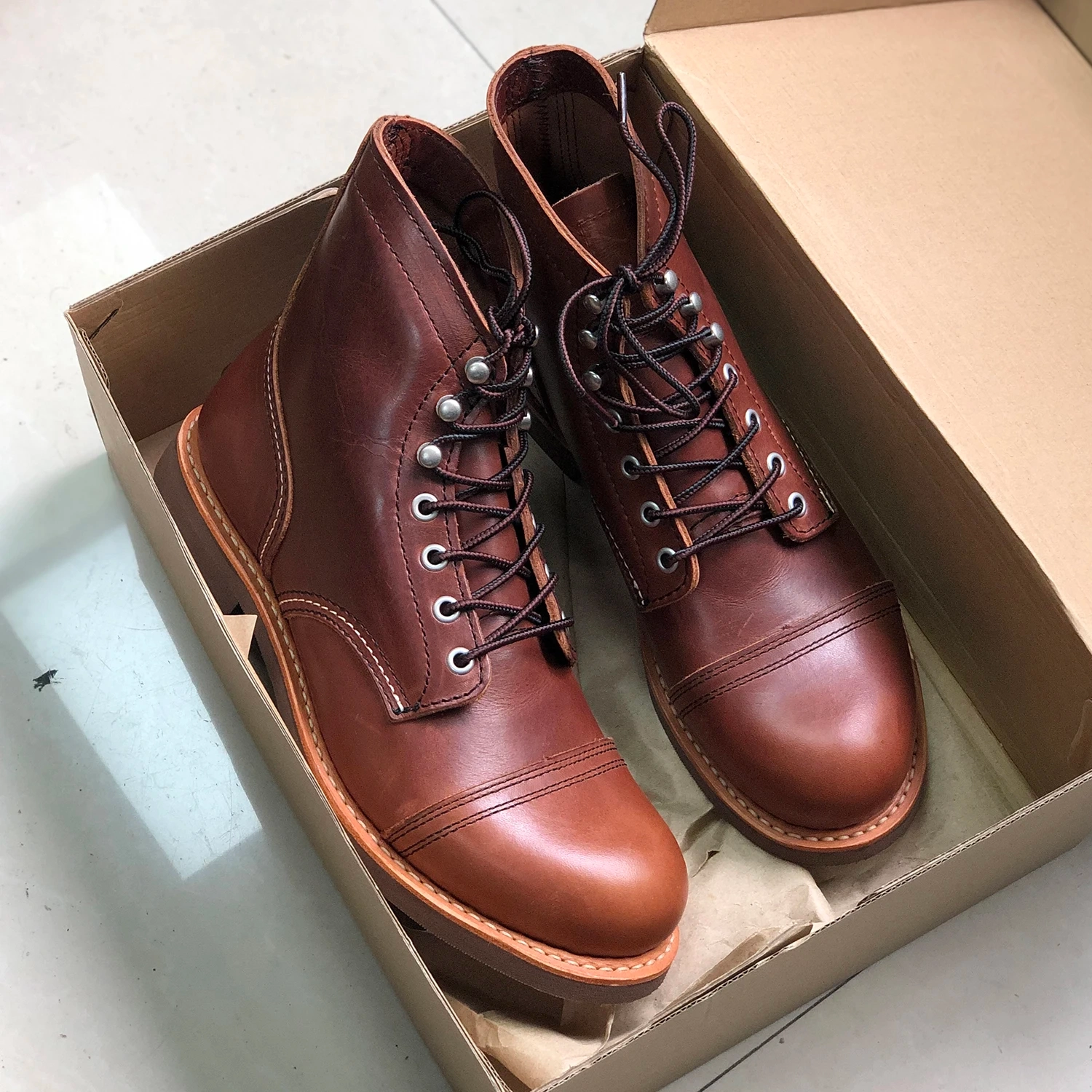 Strideunity Goodyear Welt Stitchdown Leather Work Boots - Image 3