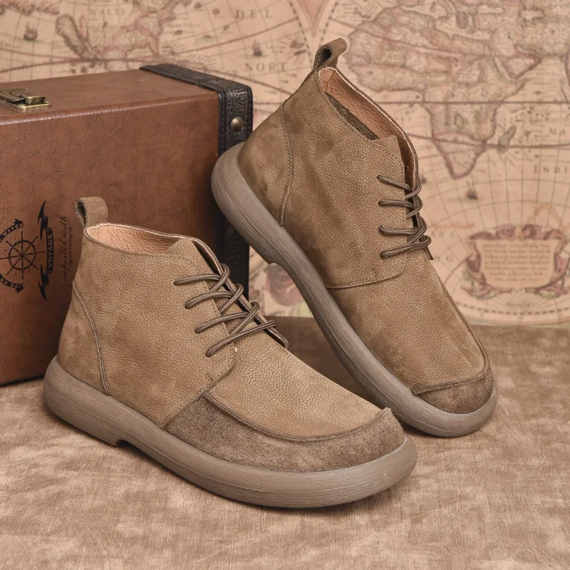 Strideunity Men's Genuine Leather Ankle Boots - Image 2