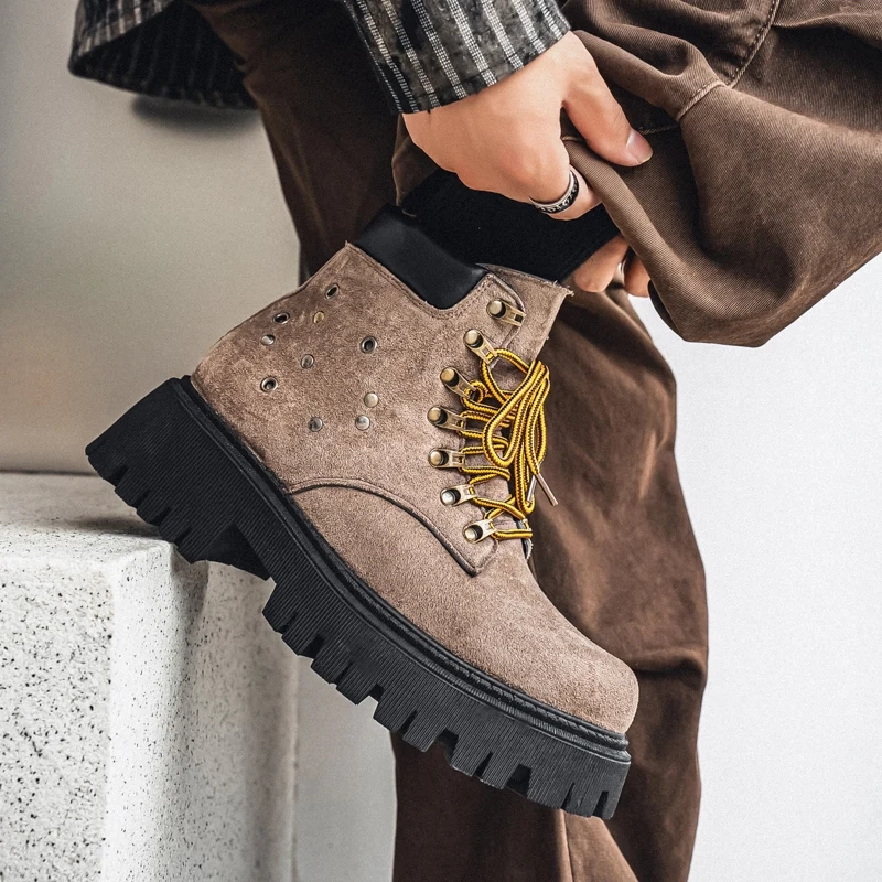 Strideunity Thick‑Sole High‑Top Casual Outdoor Boots - Image 6