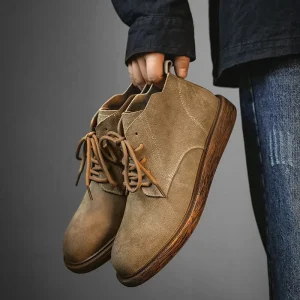 Strideunity Men's Suede Leather Ankle Boots