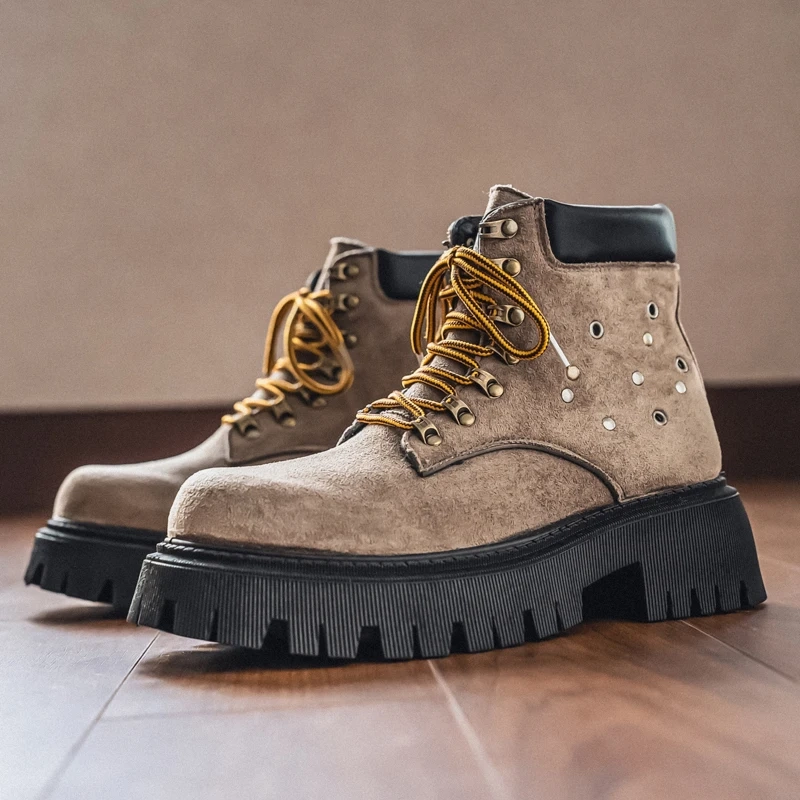 Strideunity Thick‑Sole High‑Top Casual Outdoor Boots - Image 8